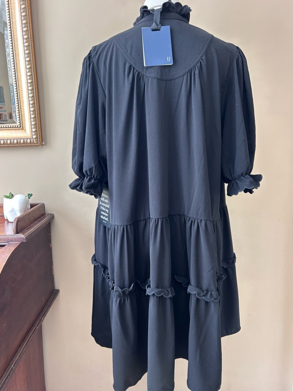 Tuckernuck Pommander Place Black Selena Mini Dress SIze XXXL NWT - Picture 6 of 16
